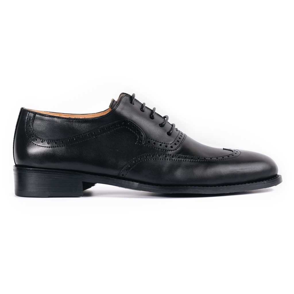 Giày Tây Cao Cấp WINGTIP BROGUES OXFORD - OF06 - Da Bò Ý Lót Trong Da Bò Mộc - Thương hiệu Be Classy