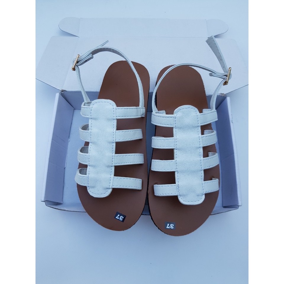 sandal đồng nai xăng đan nữ ( đế bò quai trắng ) size từ 35 nữ đến 42 nữ