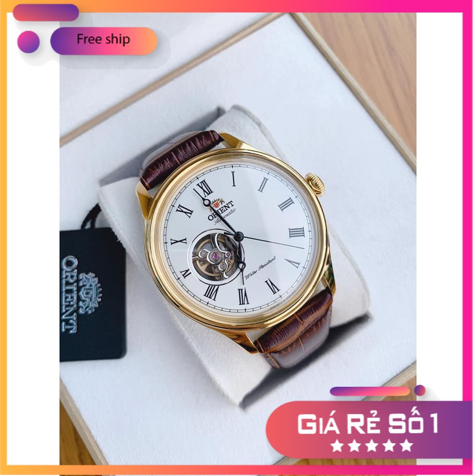 ĐỒNG HỒ NAM ORIENT CABALLERO OPEN HEART HỞ TIM - MÁY AUTOMATIC - DÂY DA (SAG00002W0) (FAG00002W0). Case 42.5mm, 3atm