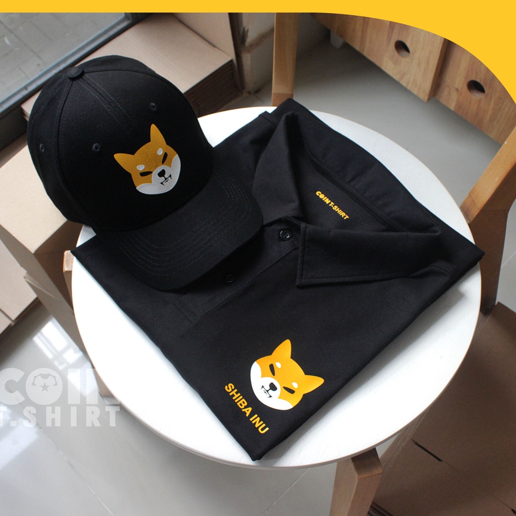 Áo Polo cao cấp Shiba Inu  cointshirt, Binance, Bitcoin