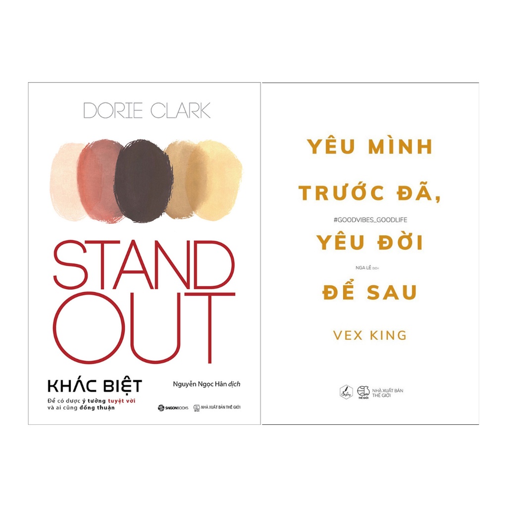 Sách Combo 2 Cuốn Kỹ Năng Sống: Stand Out - Khác Biệt + Yêu Mình Trước Đã, Yêu Đời Để Sau.
