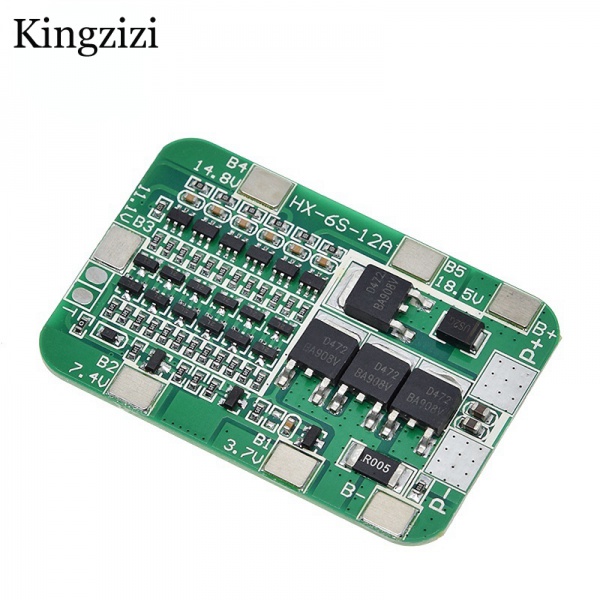 Bảng Mạch Bảo Vệ 6S 15A 24v PCB BMS Dành Cho Mô Đun Pin Li-Ion 18650 Li-Ion