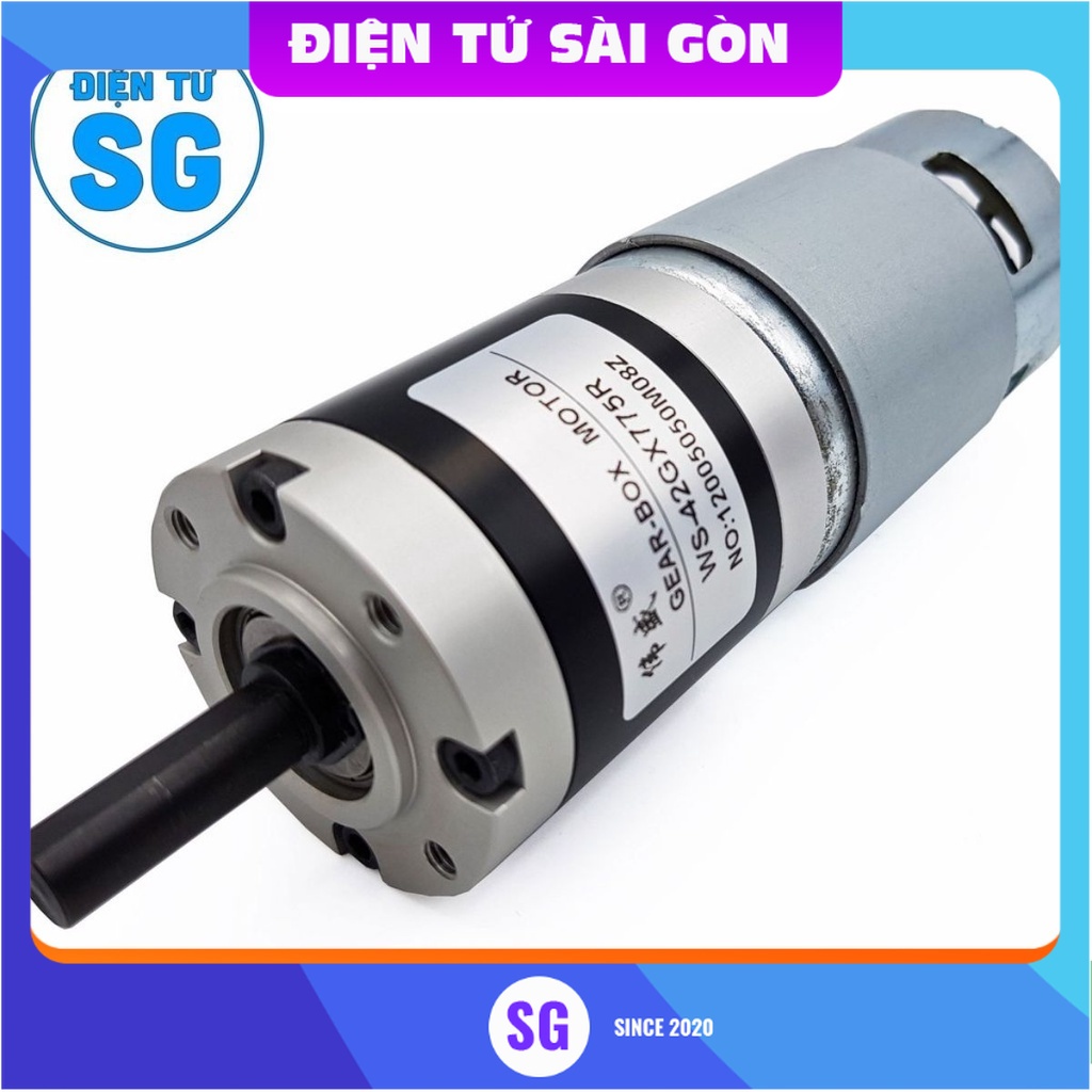Động cơ giảm tốc hành tinh WS-42GX775R 12V - 24V 10rpm - 50rpm - 100rpm - 200rpm - 470rpm- 1300rpm