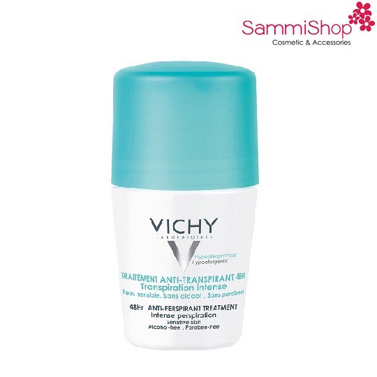 Lăn khử mùi Vichy Antiperspirant Deodorant 48h Kraftig Transpiration 50ml