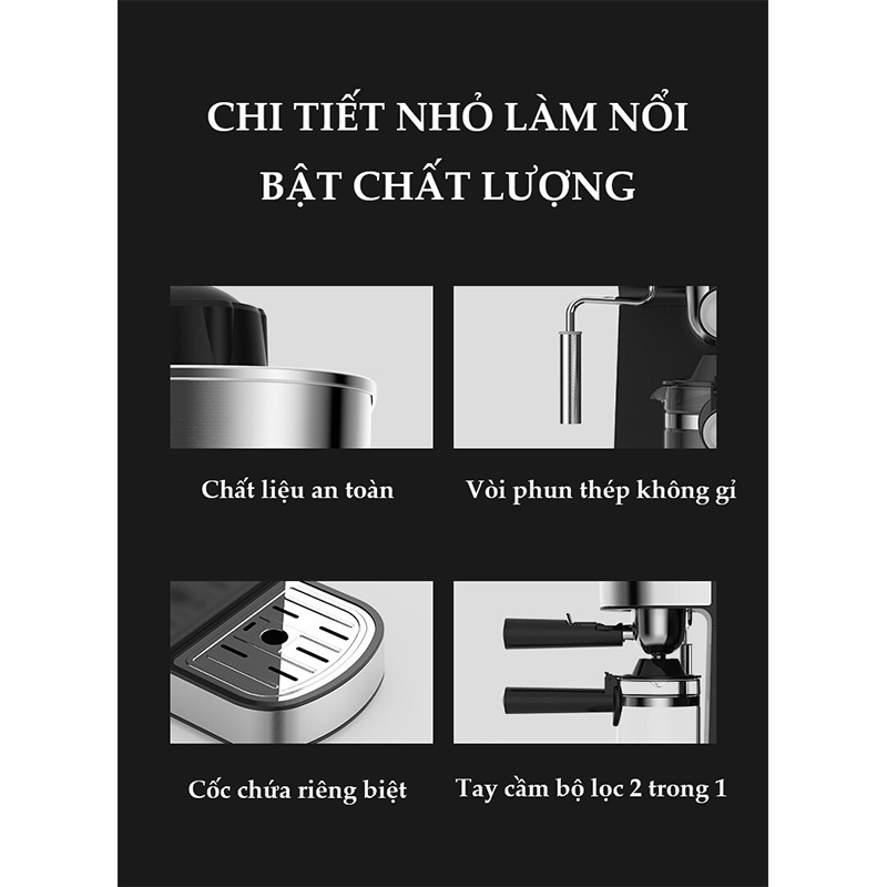 [GIÁ SỐC] MÁY PHA CÀ PHÊ TỰ ĐỘNG LEXICAL THIẾT KẾ ĐẸP, SANG TRỌNG, HƯƠNG VỊ ĐẬM ĐÀ