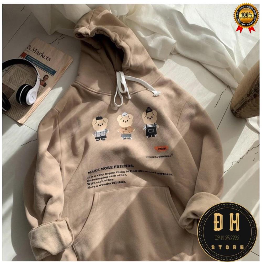 (Mẫu Mới 2021) Áo Hoodie 3 Chú Heo Có Mũ Nam Nữ Chất Nỉ Bông Dày Dặn Form Rộng Unisex- Áo Nỉ Nam Nữ Ulzzang Hoạ Tiết . | BigBuy360 - bigbuy360.vn