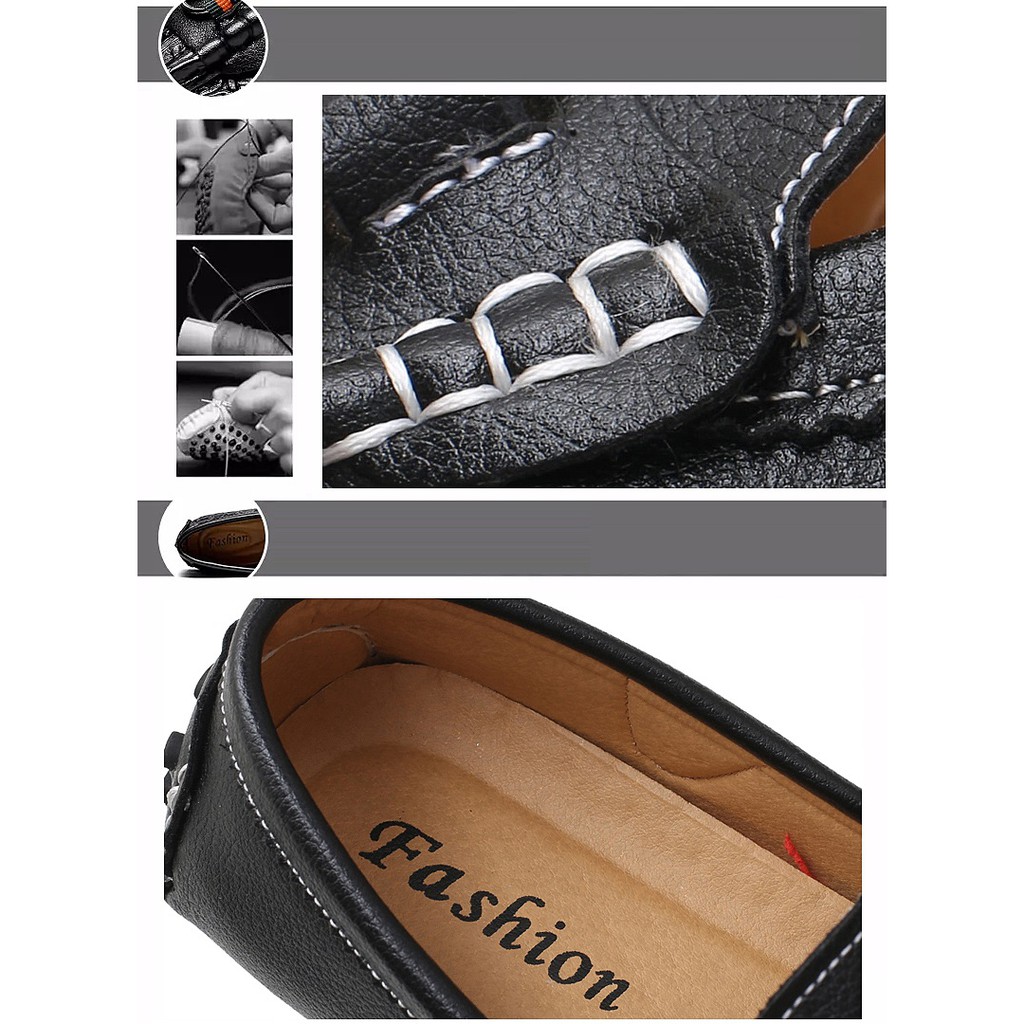 Men's Luxury Leather Lazy Shoes Size 39 ~ 48 Kl2934