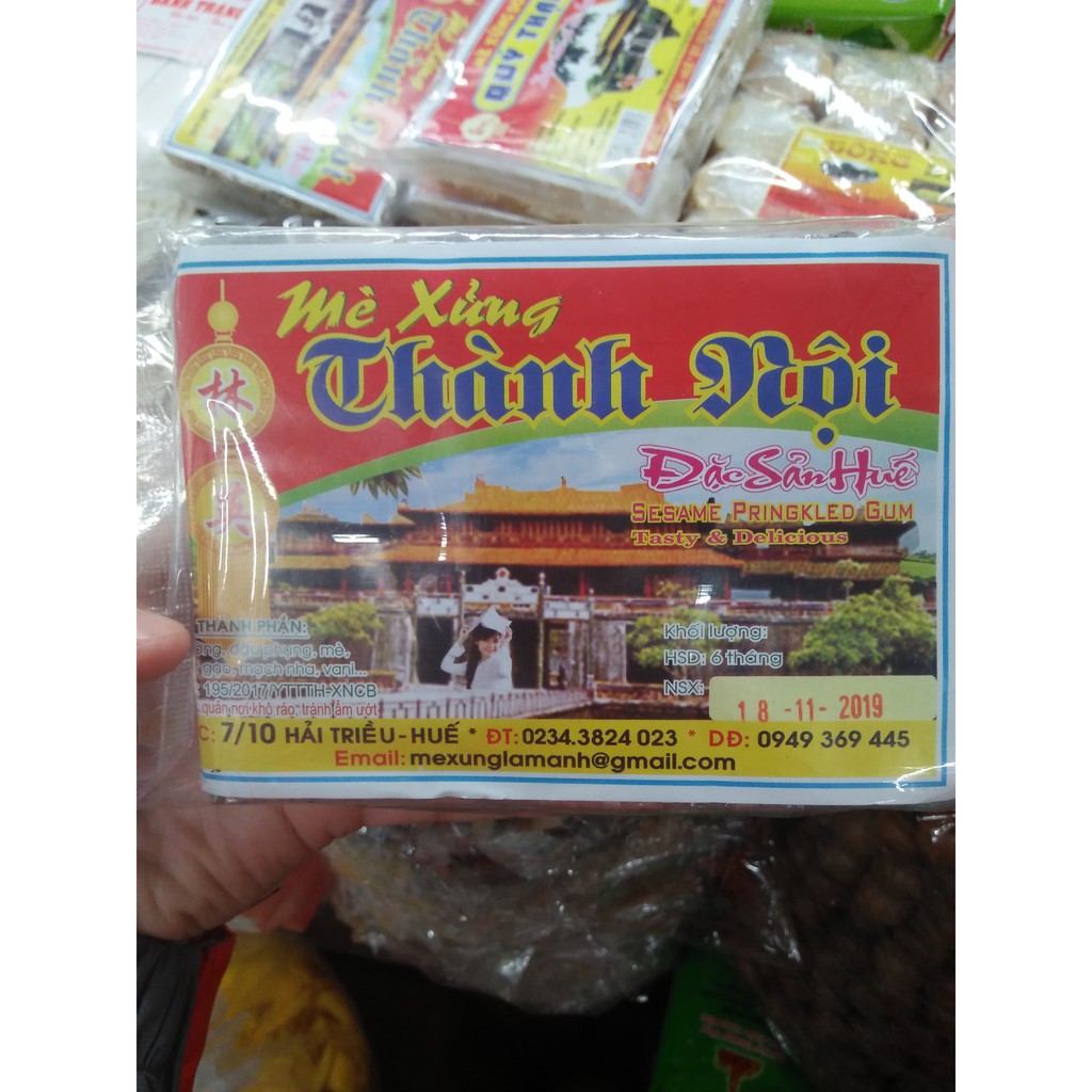 COMBO 3 GÓI KẸO MÈ XỮNG THÀNH HỘI ĐẶC SẢN CỐ ĐÔ HUẾ