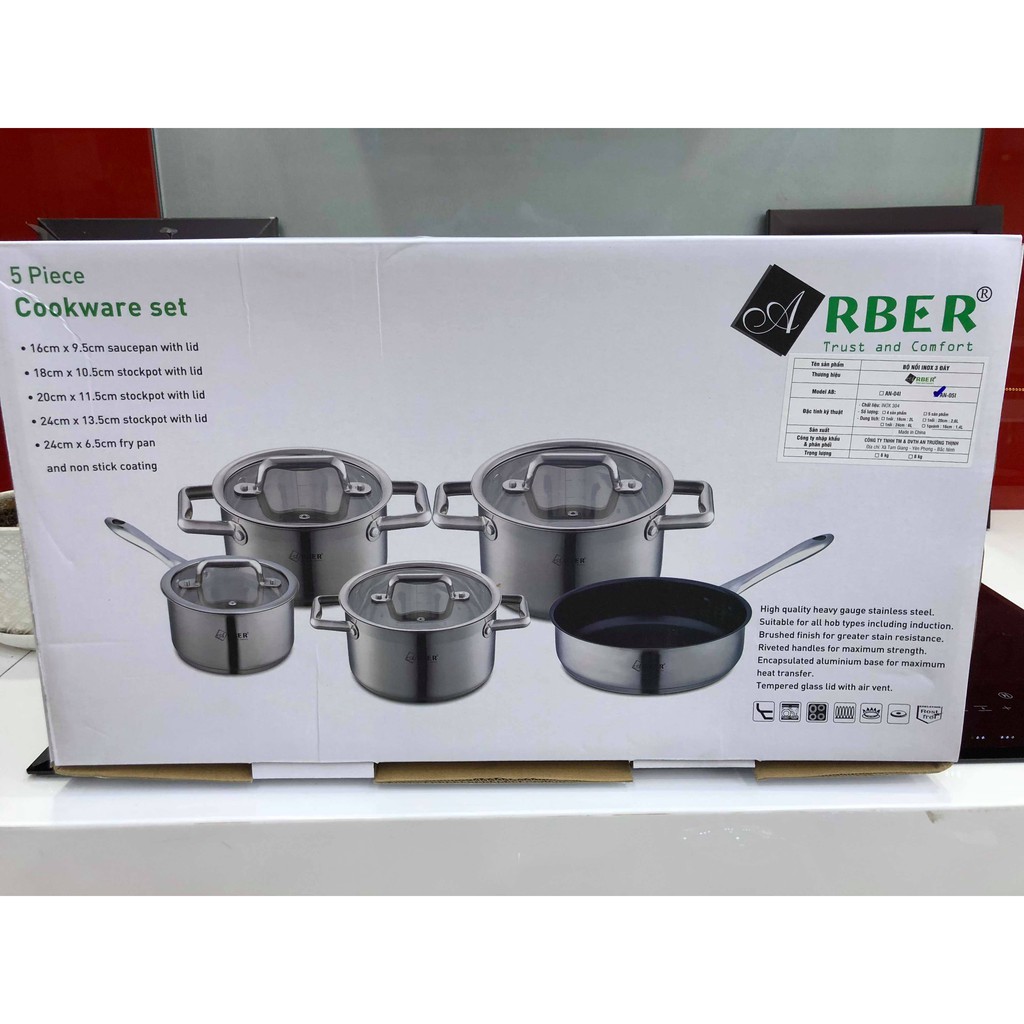 Bộ nồi cao cấp Arber 5 món