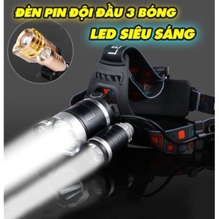 [XA 300M] Đèn pin đội đầu siêu sáng soi xa 300m LED CREE FENGXING K9,đèn đội đầu,đeo trán sạc điện soi cá,ếch