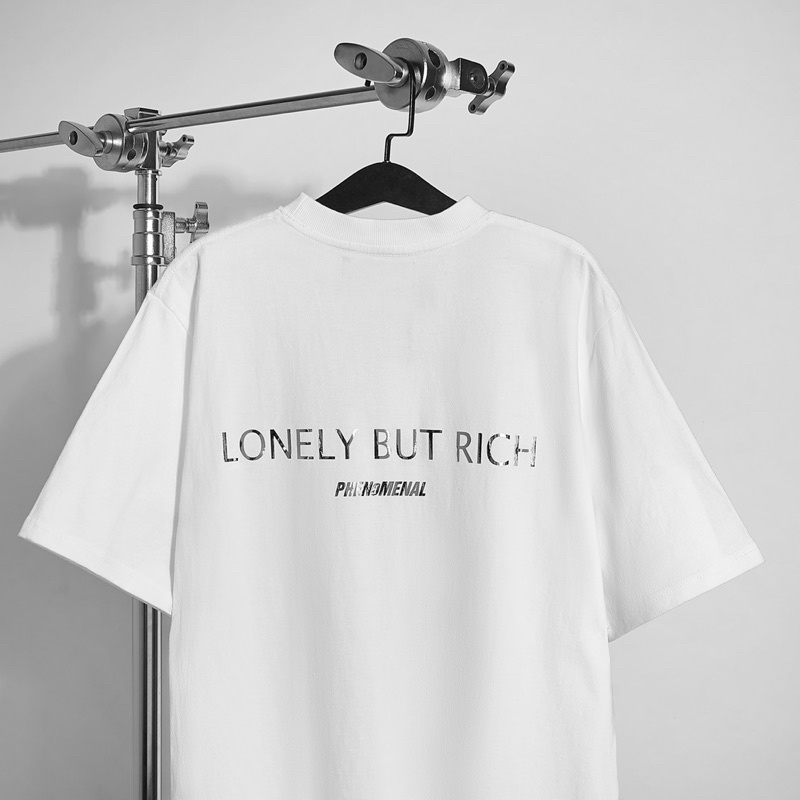 ÁO THUN UNISEX PHENOMENAL *ĐỘC QUYỀN PHENOMENAL- LONELY BUT RICH WHITE
