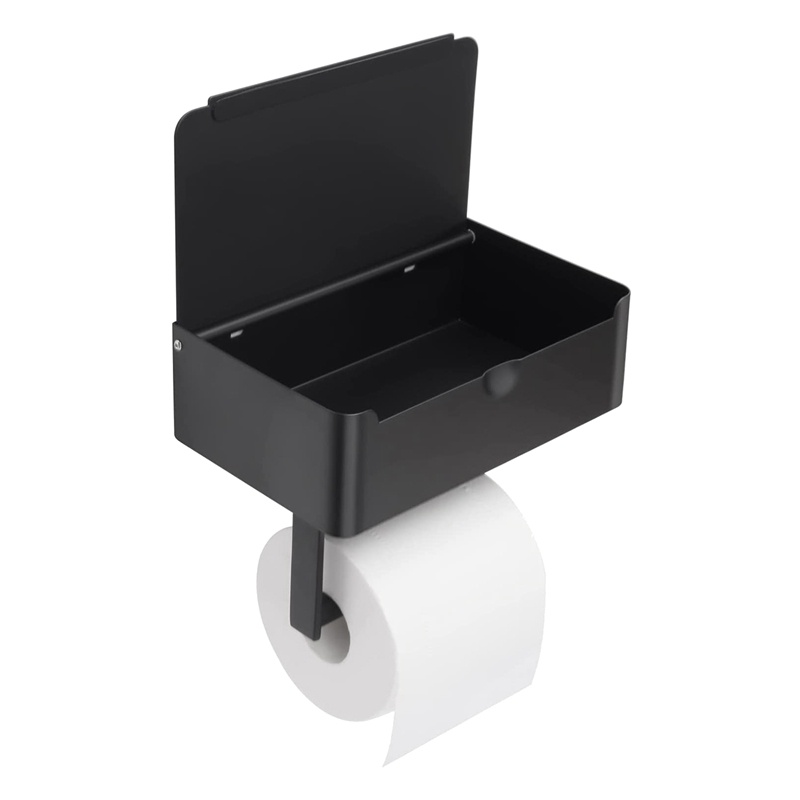 Giá Đỡ Cuộn Giấy Vệ Sinh Gắn Tường Kèm Ngăn Đựng Điện Thoại Tiện Lợi