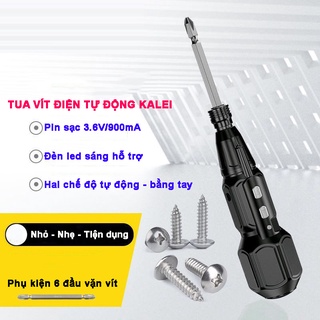 Tua vít điện sạc pin Kalei 3.6V/900mAh với 2 chế độ hoạt động, động cơ dây đồng dụng cụ vặn vít tự động tiện lợi