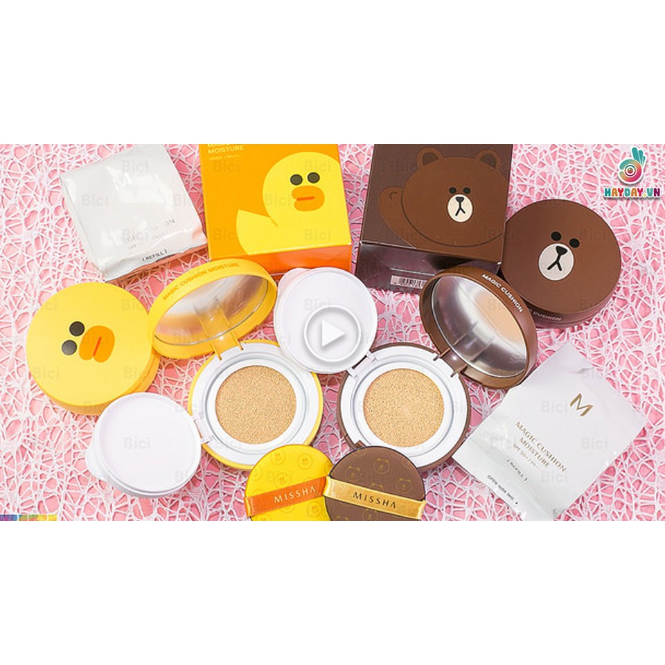 PHẤN NƯỚC MISSHA MAGIC CUSHION GẤU VỊT ( KÈM LÕI PHỤ ).