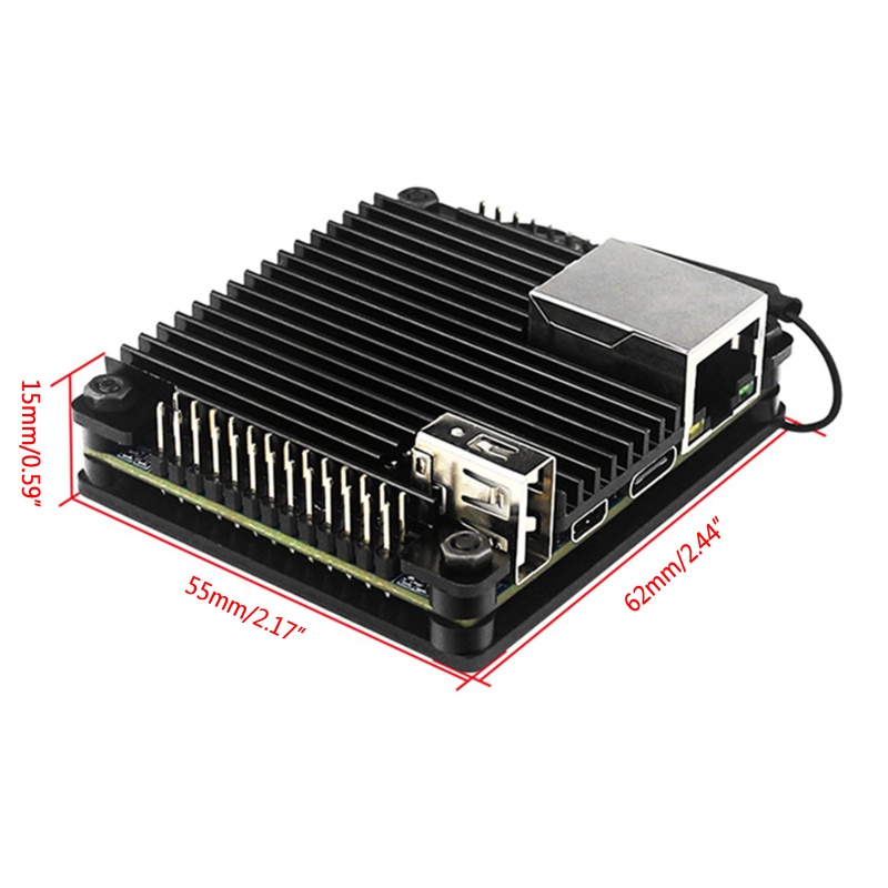 Bộ Vỏ Hợp Kim Nhôm Tản Nhiệt Cho Orange Pi Zero 2