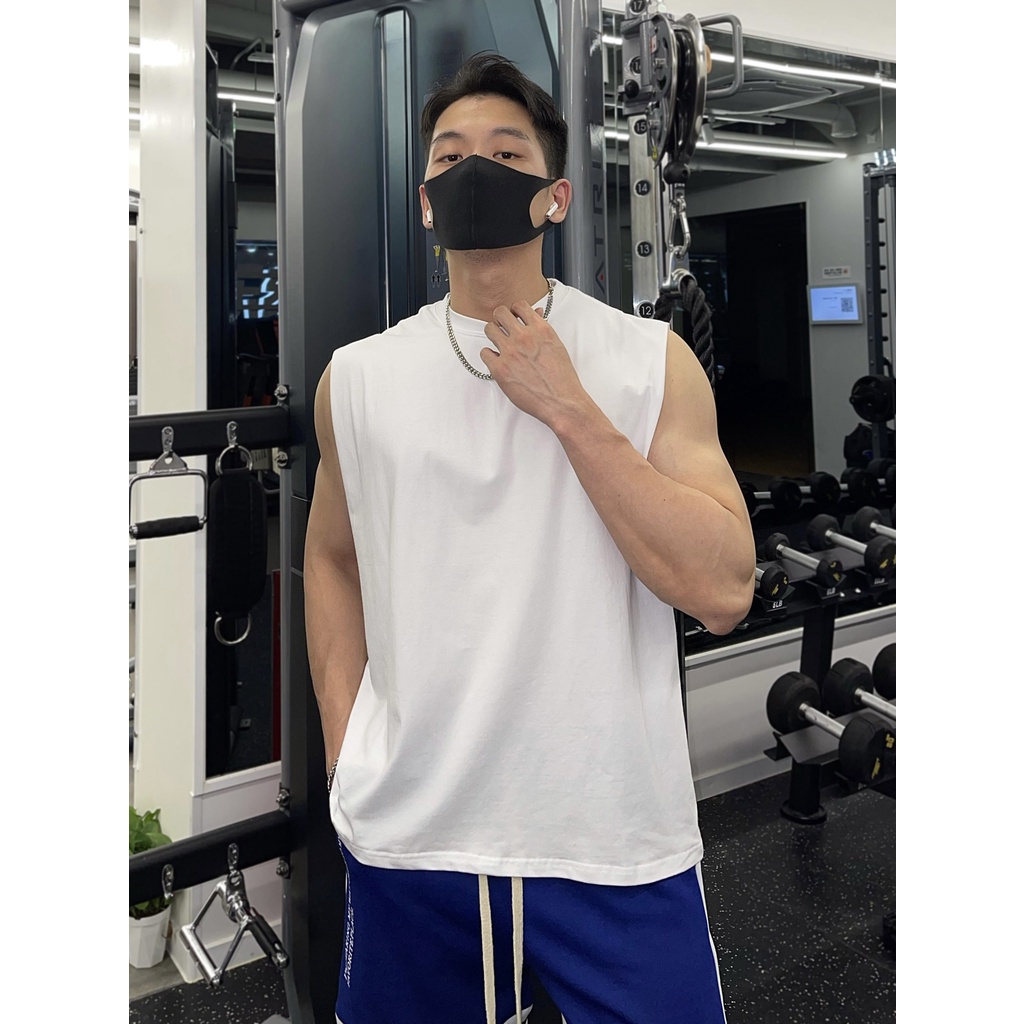 Áo Tanktop Nam Trơn Sát Nách Chất Cotton Nhập Khẩu Siêu Hot Cotton 4 Chiều Co Dãn Đàn Hồi Thoải Mái