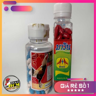 Combo mawin bio - cal bộ thuốc nuôi gà đá mau hừng bổ gân gối