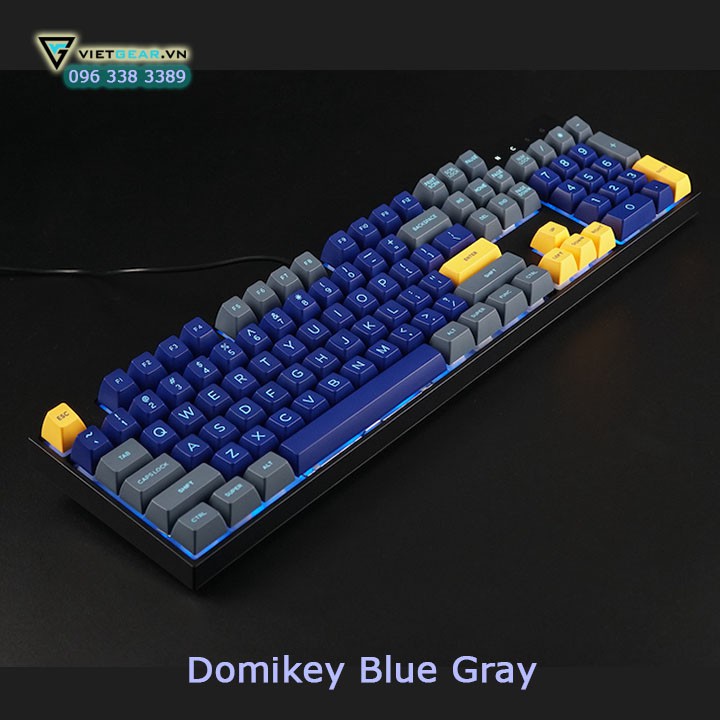 Bộ nút bàn phím keycap SA Domikey Blue Gray 159 nút