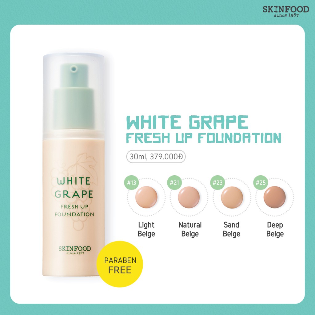 Kem nền Skinfood White Grape Fresh Up Foundation 30ml | BigBuy360 - bigbuy360.vn