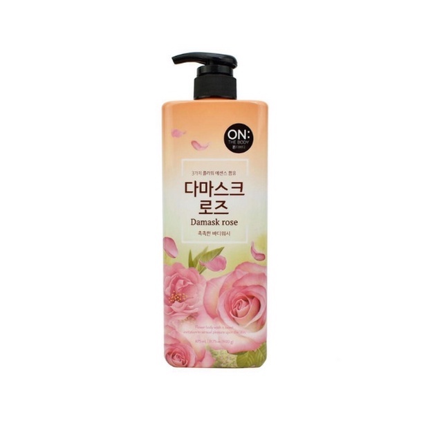 Sữa tắm On The Body Hàn Quốc hoa Hồng Damask Rose Floral chai 500g - Hàng Chính hãng