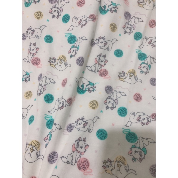 Vải thun cotton 2 chiều hình mèo
