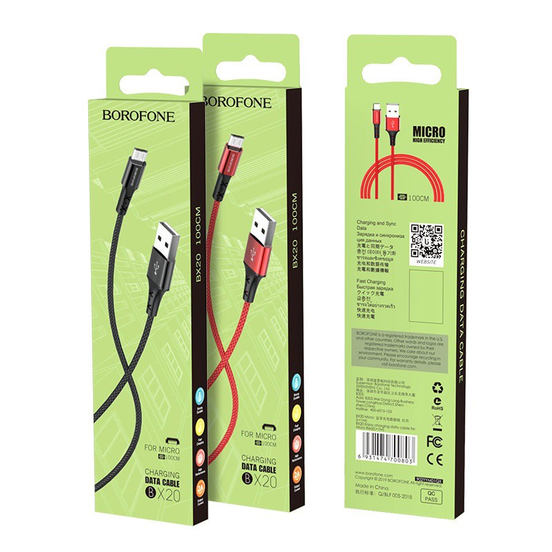 Cáp sạc Micro USB Borofone BX20