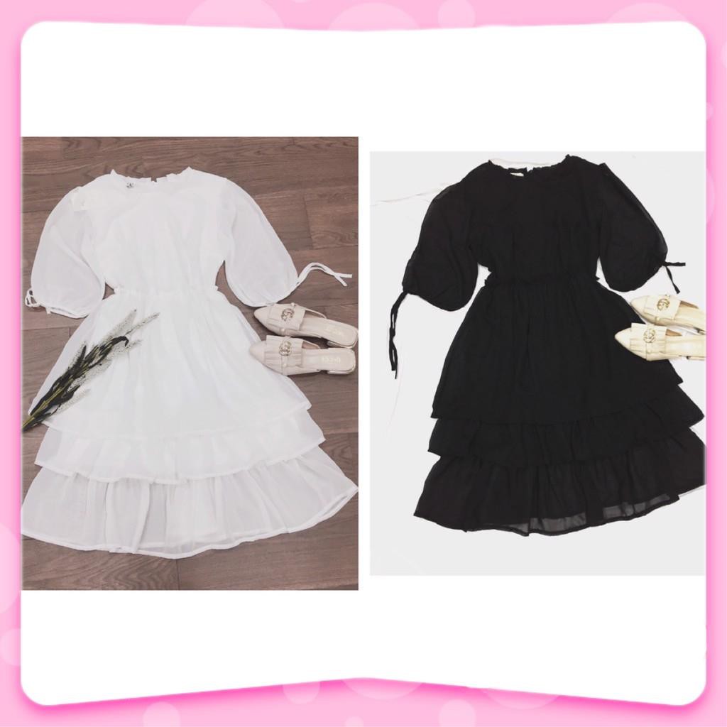 Đầm Nữ,  Đầm trắng babydoll bánh bèo dạo phố cực hot [KÈM ẢNH THẬT] V | BigBuy360 - bigbuy360.vn