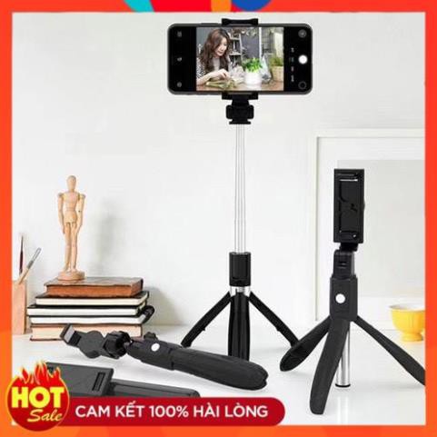 Xả hết-   Gậy Chụp Ảnh 3 Chân Bluetooth Tripod K07, có remote điều khiển từ xa | BigBuy360 - bigbuy360.vn