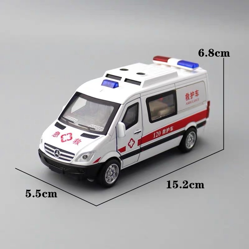 Mô Hình 1:32 Xe Cấp Cứu Mercedes C325 ( dài 15cm )