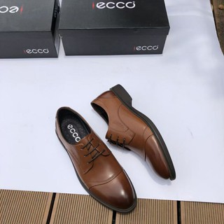 giày tây ecco chất liệu da thật