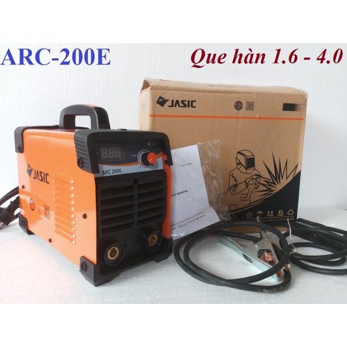 MÁY HÀN ARC - 200E , TẶNG 1 HÍNH HÀN ĐIỆN TỬ BẢO VỆ MẮT + 1 KÌM HÀN + 1 KÌM MÁT CÓ DÂY HÀN KÈM THEO MÁY - ARC-200
