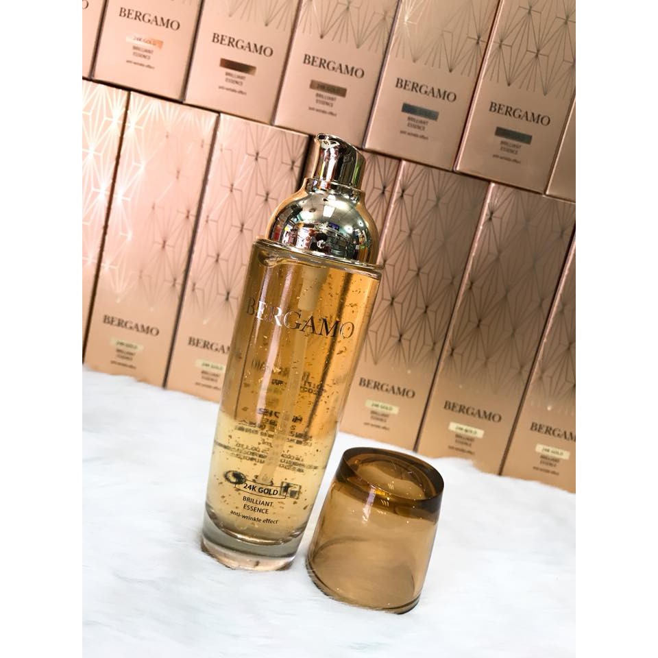 Tinh Chất dưỡng trắng nâng cơ chống lão hóa Bergamo từ tinh chất Vàng 24K Gold Brilliant Essence 110ml