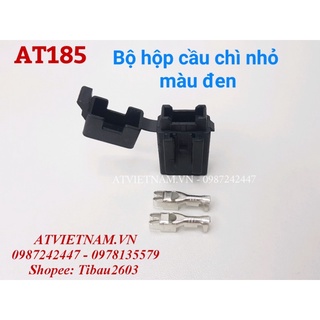 Bộ hộp cầu chì xe máy loại nhỏ màu Đen - AT185 ( 1 bịch 10 bộ)