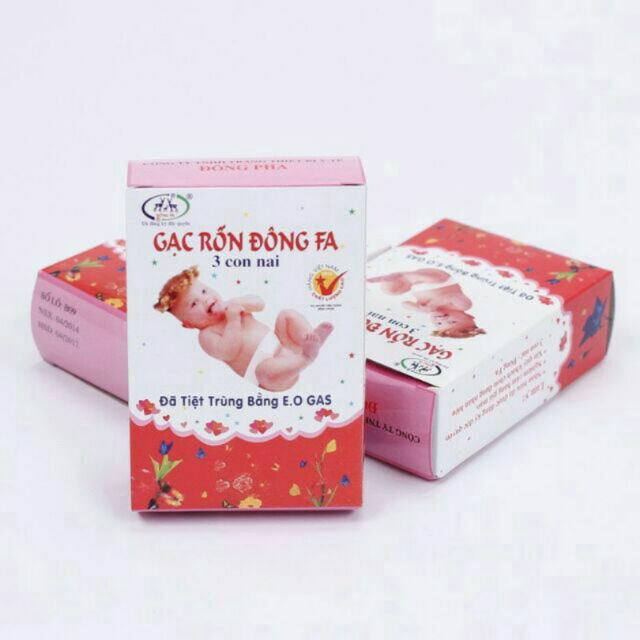 Sỉ Combo 1 bịch 30 băng rốn gạc rốn Đông Fa 3 con nai