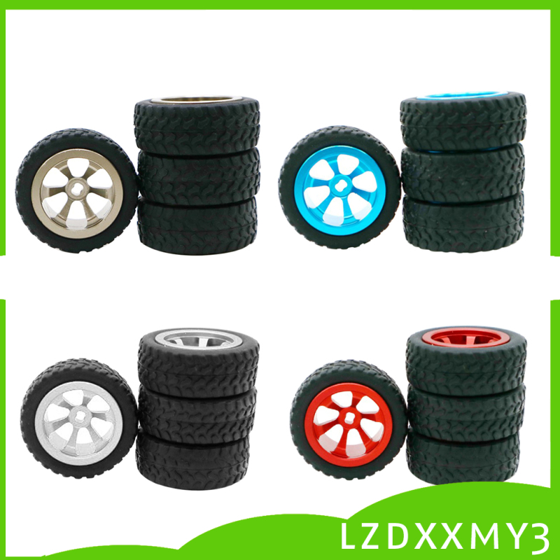 Set 4 Bánh Xe Thay Thế Cho Mô Hình Xe Điều Khiển Từ Xa Wltoys K969 K989 P929 Tỉ Lệ 1: 28