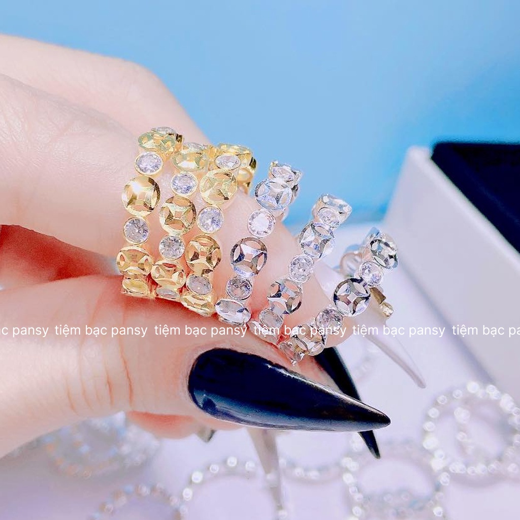 Nhẫn kim tiền bạc nữ PANSY - Nhẫn bạc ta cao cấp ý nghĩa may mắn, tài lộc