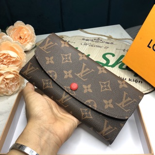 Ví nữ dài cúc màu lv fullbox