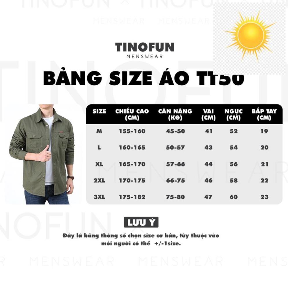 🙅💪 Áo sơ mi nam dài tay TINOFUN vải kaki mềm mịn thể thao đẹp cho dân văn phòng, công sở mùa thu đông 🙅💪
