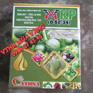 Phân bón lá MKP siêu chặn đọt - Tạo mầm hoa cho lan, hồng, cúc cây ăn quả Hộp 1kg