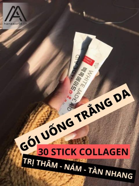 GÓI UỐNG TRẮNG DA,  BỔ SUNG COLAGEN WHITE JADE AID