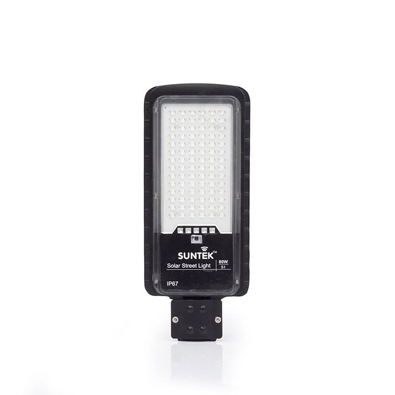 Đèn Đường Năng Lượng Mặt Trời SUNTEK LED Solar Street Light S1 80W - Hàng Chính Hãng - Bảo hành 3 năm 1 đổi 1