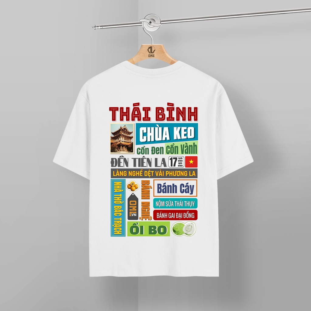 Áo Thun Tay Lỡ Nam Nữ Thái Bình, Áo Phông Unisex Đen Trắng - Local Brand PRANCE