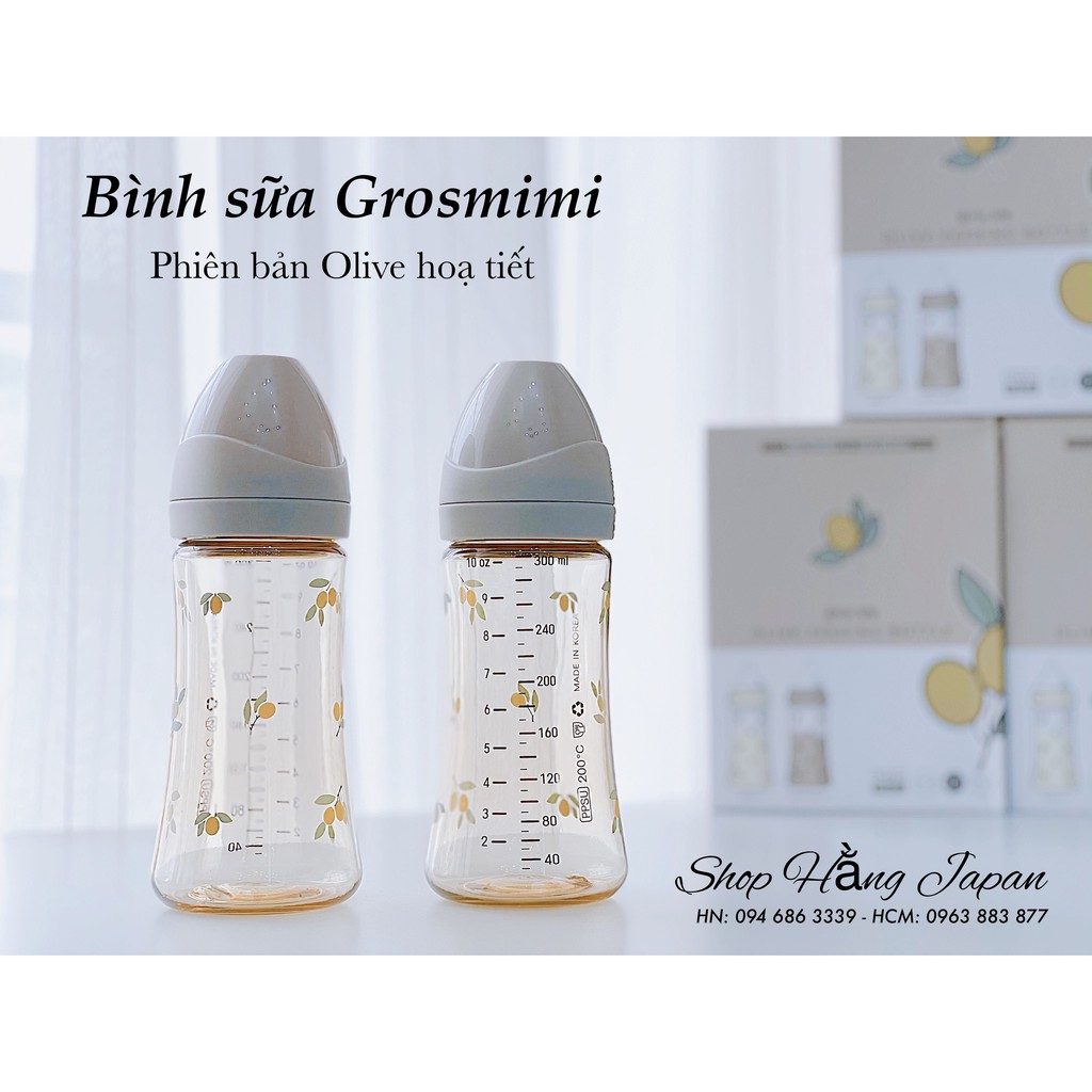 ( CHÍNH HÃNG ) Bình Sữa GROSMIMI 200ML; 300ML nội địa hàn quốc