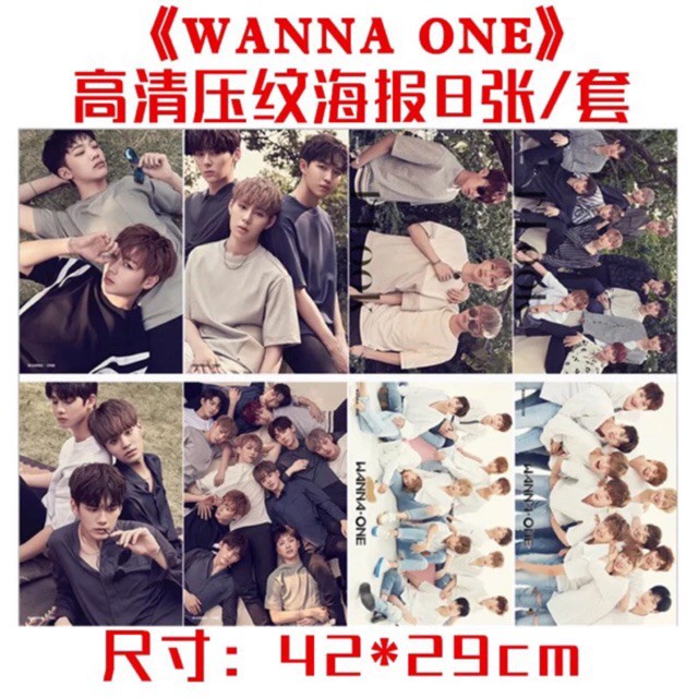 (8i dol) Poster wanna one poster exo poster got7 poster luhan poster chanyoel poster baekhyun poster tfboys vương nguyên