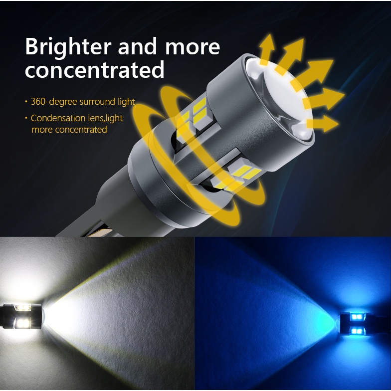 1 Đèn LED T10 W5W WY5W 2016 16SMD Siêu Sáng Cho Xe Hơi