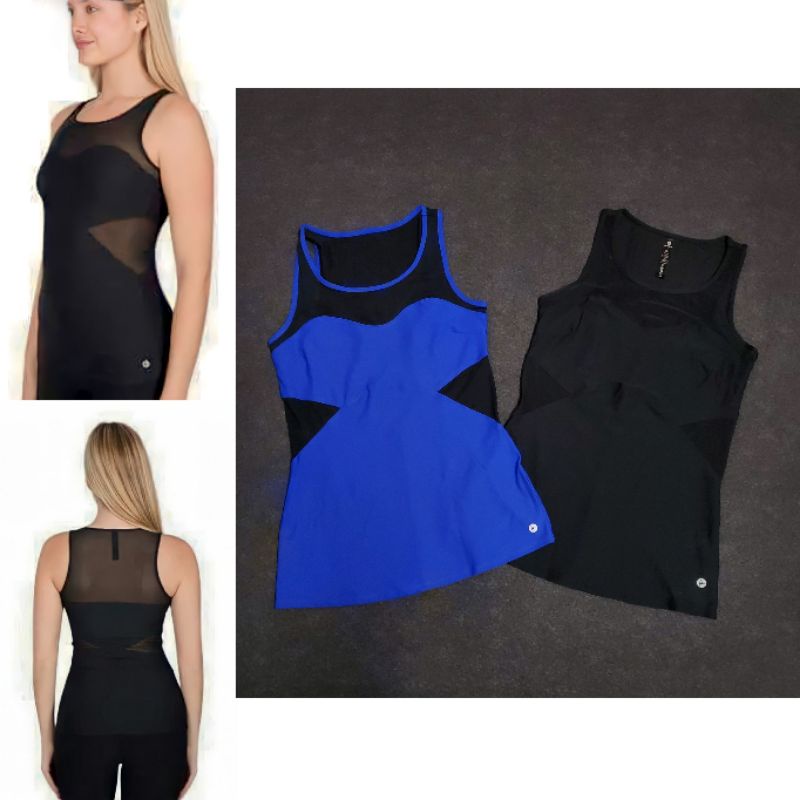 Áo balo tank tập yoga phối lưới 90 Degree