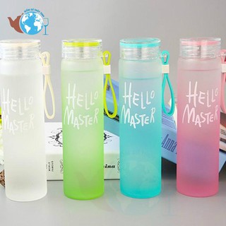Bình nước thủy tinh Hello Master 480ml