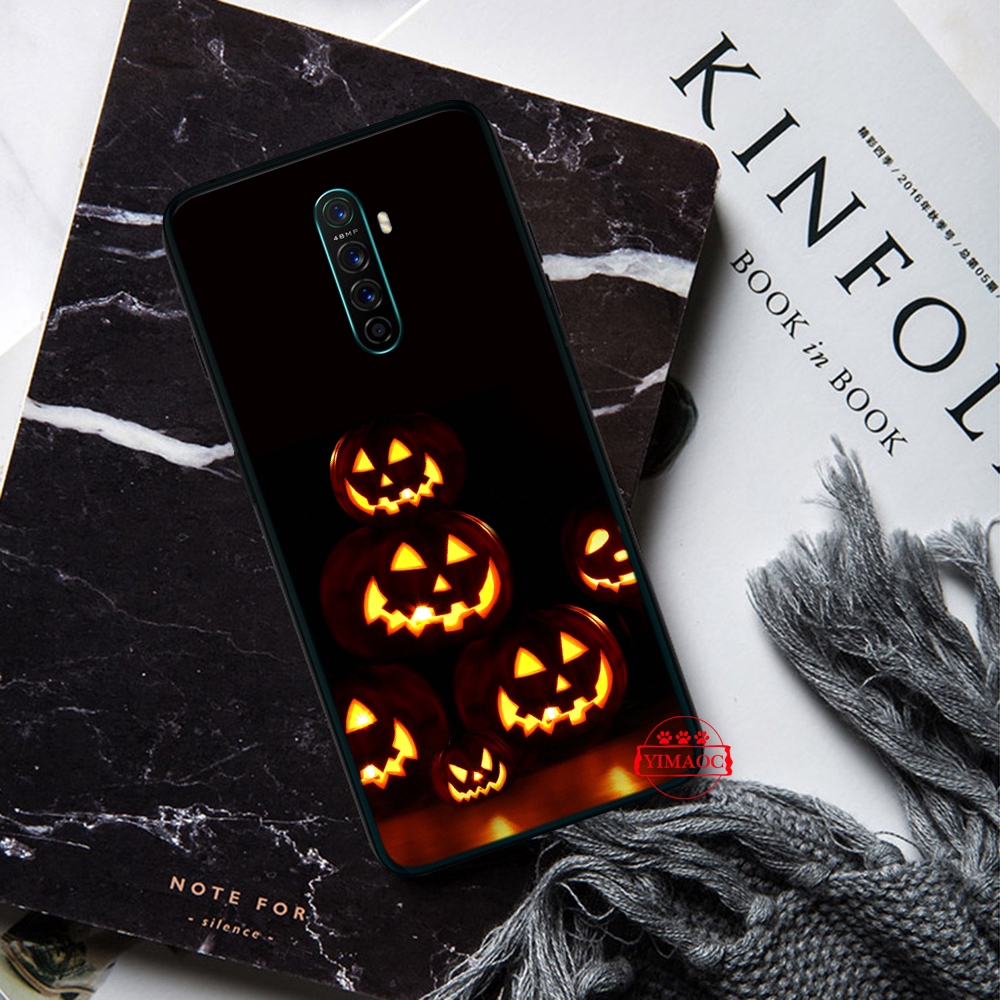 Ốp điện thoại dẻo họa tiết hoạt hình bí ngô Halloween độc đáo cho OPPO A1K A5 A9 2020 REALME 2 A5 3 5 PRO X LITE