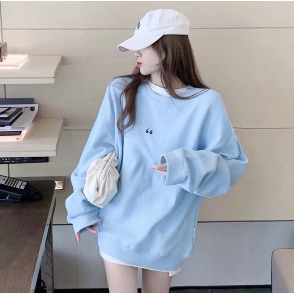 Áo Sweater DẤU PHẨY Ulzzang Unisex (Bo VẢI) 1hitshop