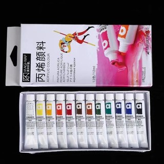 Set Bột Vẽ Cọ Bản 12 Mầu phụ kiện nail giá rẻ